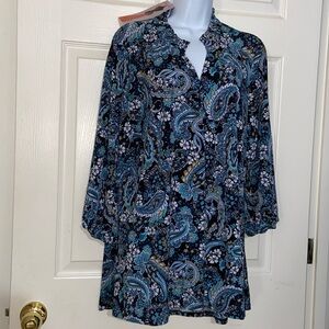 Nina Leonard Miracle Matte Tunic Top - XL
